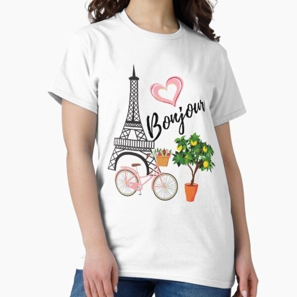 Emily In Paris Outfit Cartoon Style Tee For Everyone